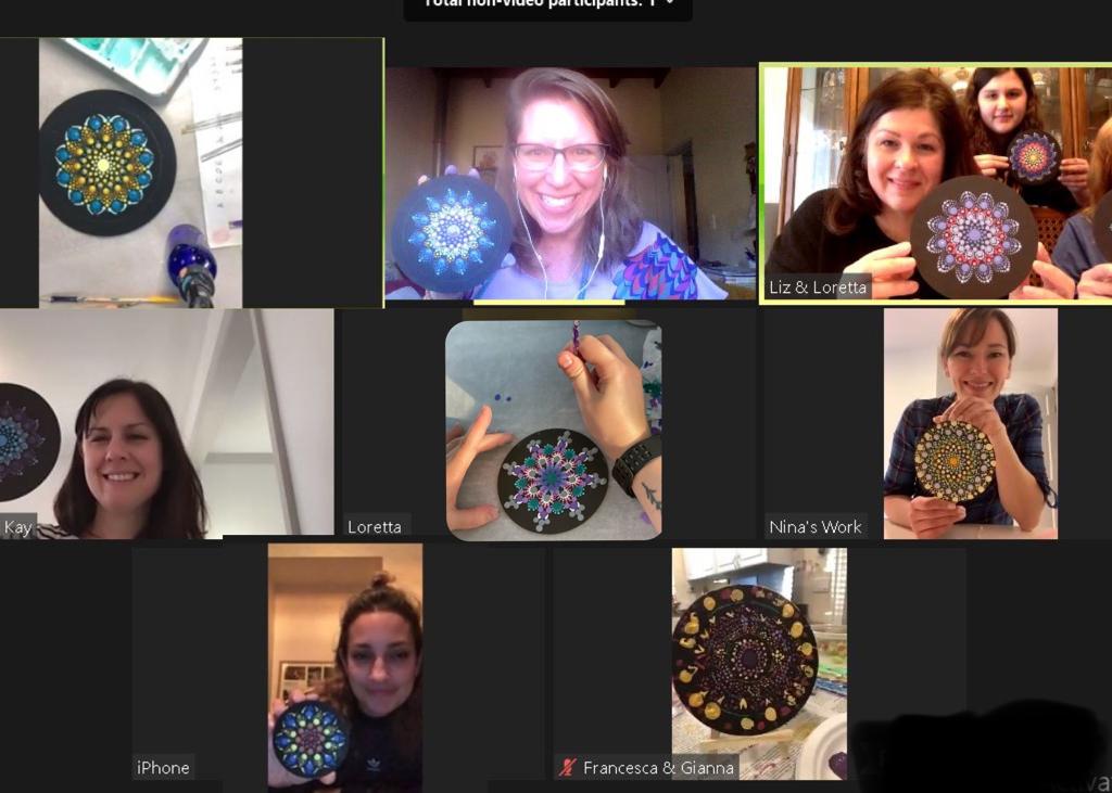 Online dotting class with Mandala Whispers