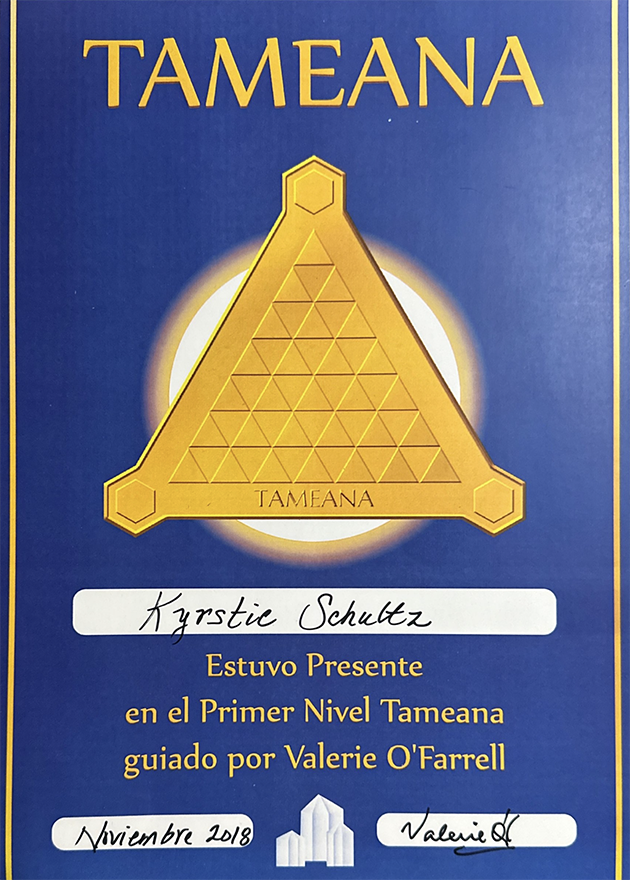 Tameana certification