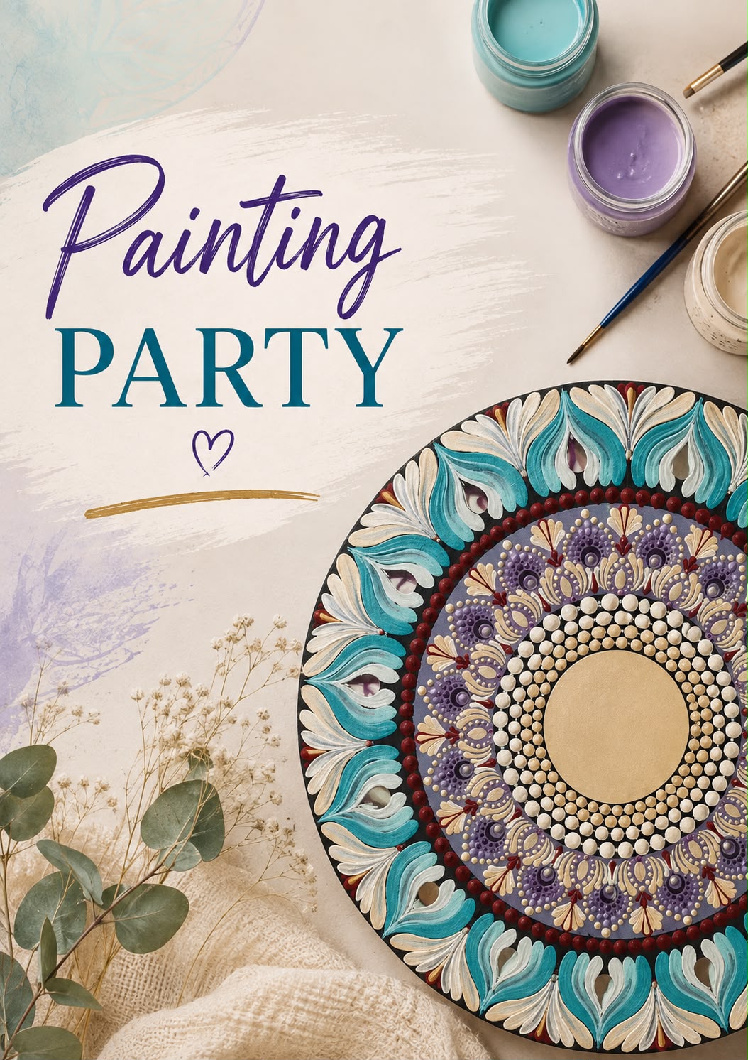 painting party invite
